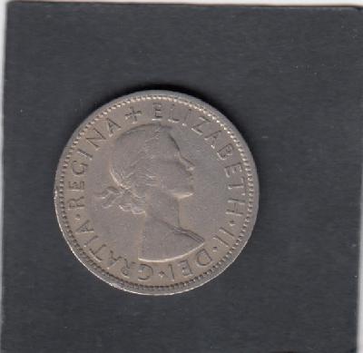 Beschrijving: 2 Shillings  ELIZABETH II 